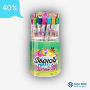 Spring Smencils bucket filled with colorful scented pencils for fundraising and classroom gifts.
