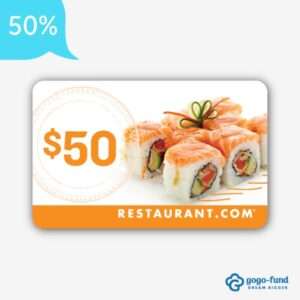 Restaurant.com $50 gift card product
