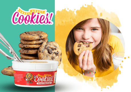 a cookie dough for a brochure fundraising program