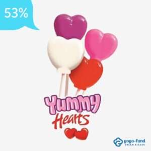 Yummy Hearts Lollipops product image