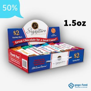 CArrier case of the 1.45oz $2 Variety pack from Signature fundraising